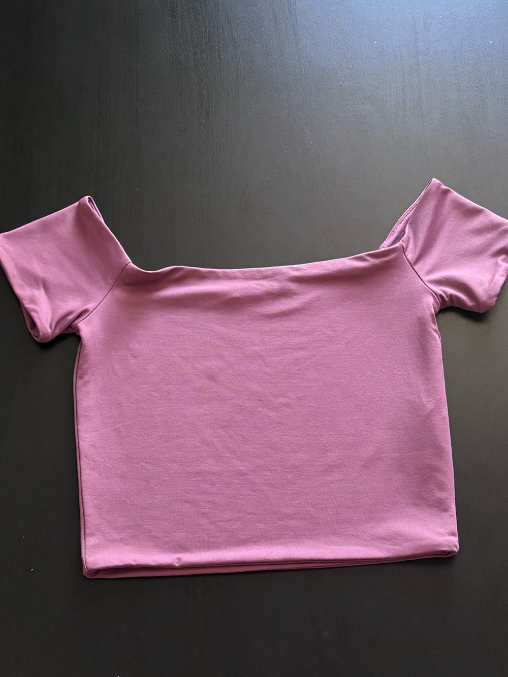 Zara Fitted Off The Shoulder Crop Top